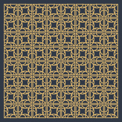 Gold polygonal background seamless pattern