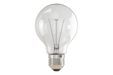 Ecological concept symbol of light isolated on transparent background