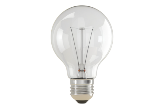 Ecological concept symbol of light isolated on transparent background