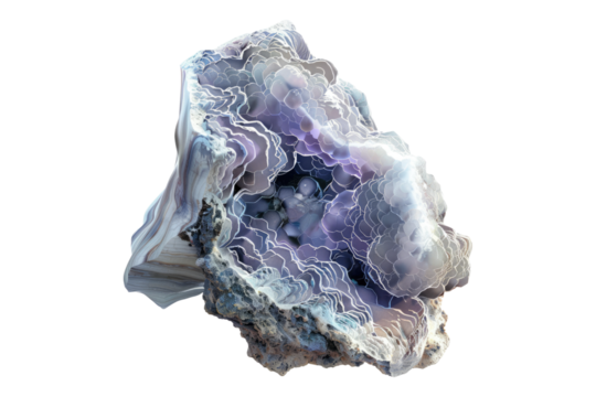 Eldritch dimensions chalcedony entity isolated on transparent background