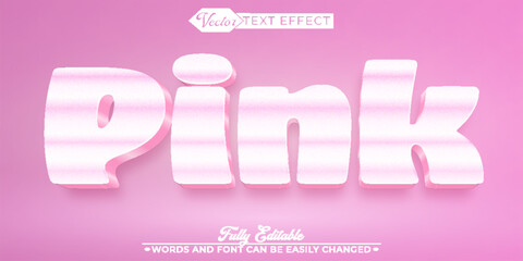 Pink Vector Editable Text Effect Template