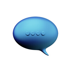 Various 3D cartoon icons of messages