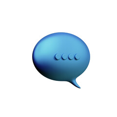 Various 3D cartoon icons of messages