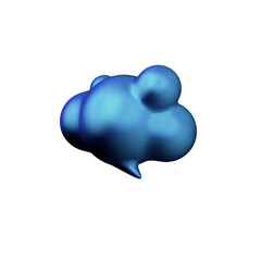 Various 3D cartoon icons of messages