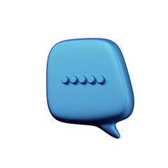 Various 3D cartoon icons of messages