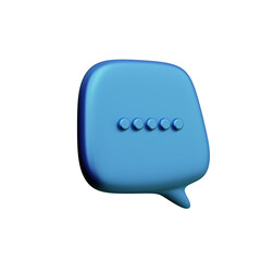 Various 3D cartoon icons of messages
