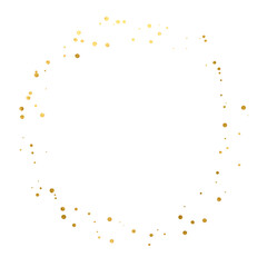 Ink splat border. Gold design gold dust element for cover, cards, wedding invitation cards pattern and background decoration.Gold frame and golden circle.