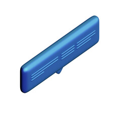 Various toon 3D icons of speech bubbles