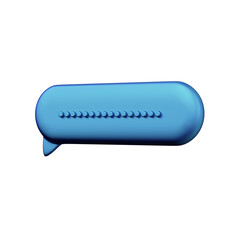 Various toon 3D icons of speech bubbles