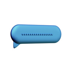 Various toon 3D icons of speech bubbles