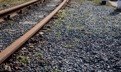 mpty narrow gauge railway