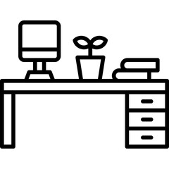 Office Desk Icon