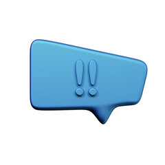 Various toon 3D icons of speech bubbles