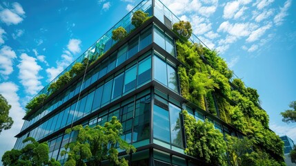 reflection in a glass building