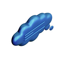 Various toon 3D icons of speech bubbles