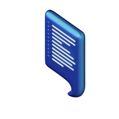 Various toon 3D icons of speech bubbles