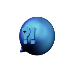 Various toon 3D icons of speech bubbles