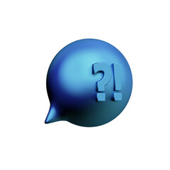 Various toon 3D icons of speech bubbles