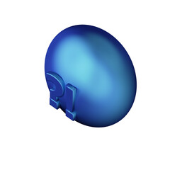 Various toon 3D icons of speech bubbles