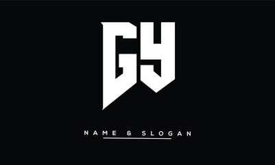 GY, YG, G, Y Abstract Letters Logo Monogram
