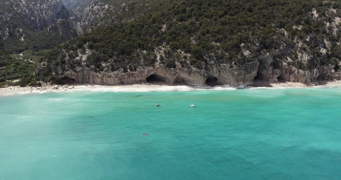 Gulf of Orosei On The Brunei Coast In Sardinia, Italy. Beautiful Travel Destination.