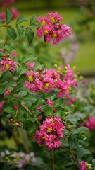 Close-up of Rosa multiflora flowers blooming in the garden