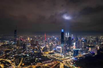 scenery in kuala lumpur city.kuala lumpur is the city in the malaysia