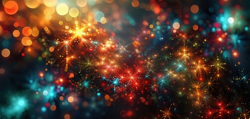 Obraz premium Innovative Christmas digital art, AI generative, festive and creative, high resolution, perfect for holiday decor and seasonal themes.