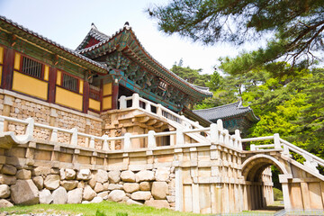 Bulguksa temple in Gyeongju city, South Korea.