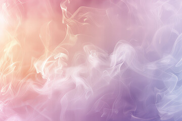 Title: Abstract Soft Pastel Smoke Background: Colorful, Airy, and Ethereal Artwork for Design Projects and Digital Illustration