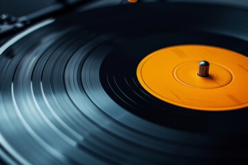 Rendering of Music Industry Vinyl Graphic Minimal Simplistic Generative Illustration