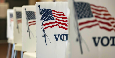 Ballot Box like a symbol of USA election