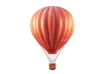 Naklejka premium Colorful hot air balloon floating in the sky. Isolated on a transparent background.