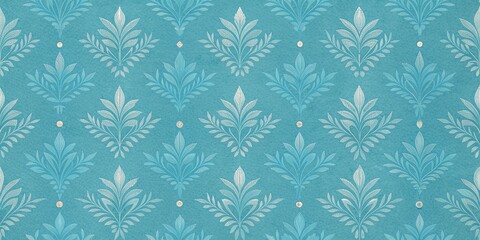 Fototapeta premium Blue leaf seamless pattern for your background, presentation background, event background, wall art background