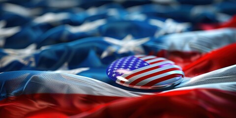 Naklejka premium USA election concept