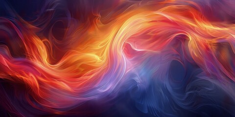 Fototapeta premium Bright Golden Light Rays Emanating From Center of Blue and Orange Starry Sky