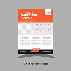 Creative Marketing Agency Flyer design template