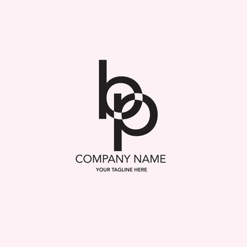 Logotipo con anagrama de las letras b y p 