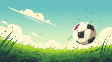 Soccer Ball In The Sky