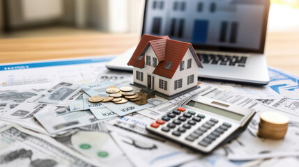 House model Property tax eal estate  background wallpaper