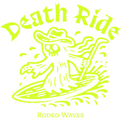 09 Death Ride - Aesthetic Streetwear Transparent Graphic T-Shirt Design
