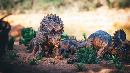 Triceratops Migration: A Herd on the Move © J.M. Tornero