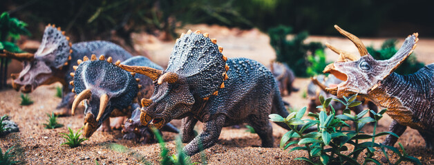 Triceratops Migration: A Herd on the Move © J.M. Tornero