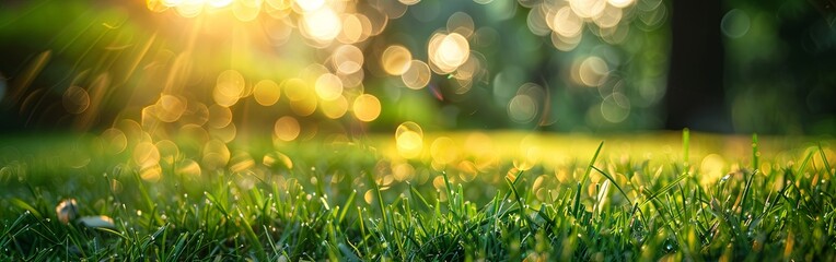 Obraz premium Lush Meadow Sunlit with Vibrant Spring Colors