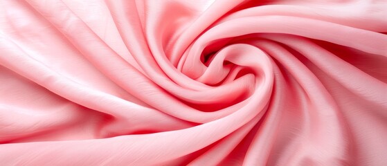  A tight focus on a pink fabric reveals a thin line running through its center The fabric's heart bears this delicate line, situated atop it