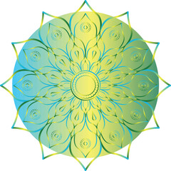 This is simple and vector gradient mandala background. It is editable.