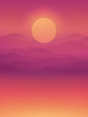 Obraz premium Warm sunset gradient background