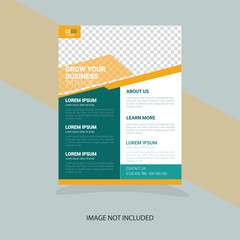 A4 size creative corporate flyer design template.