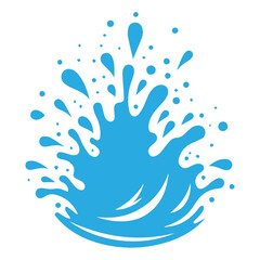 Aqua water splash clip 