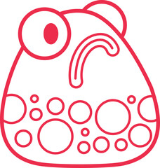 Doodle Character Line Illustration